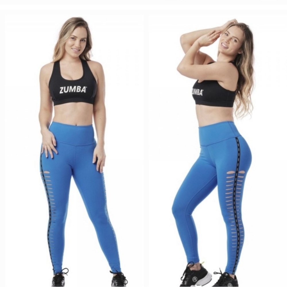 Slashed High Waisted Zumba Leggings